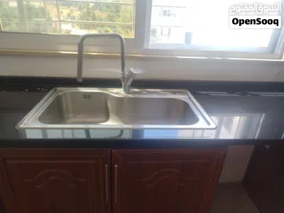 مطبخ المنيوم رفوف سفلي و جرانيت جلاكسي 3