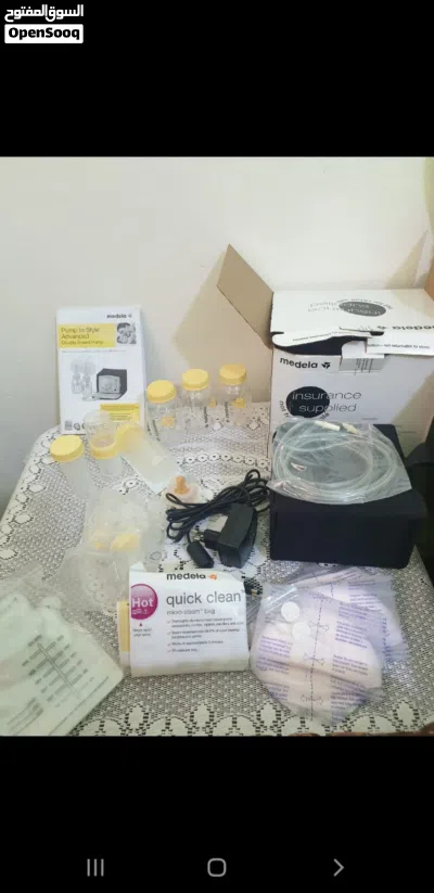 جهاز شفط حليب كهربائي مزدوج ماركة medela pump advanced 3