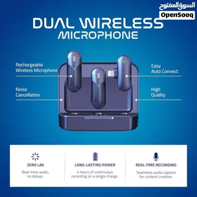 مكرفون vimai wireless microphone حاليا فقط 12 ريال وضمان سنة 2