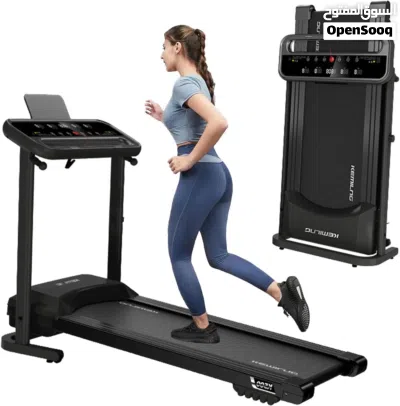 جهاز تردميل فلات الجديد بحمل وزن لغاية 120 كغم سهل التخزين سرعه لغاية 12 كم نوع world fitness مكفول 4