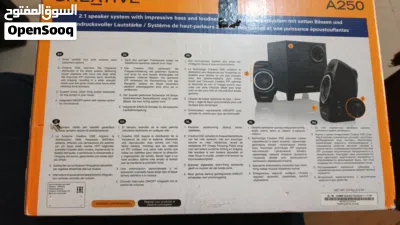 للبيع سماعات Creative A250 (نظام 2.1) غنية عن التعريف المواصفات والميزات: نظام الصوت: 2.1 عبارة عن س 2