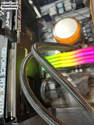 كرت شاشه PNY NVIDIA GeForce RTXTM 5070 OC سعر 550 جديد ومكفول سنه تم شرائه من اسبوع فقط 2