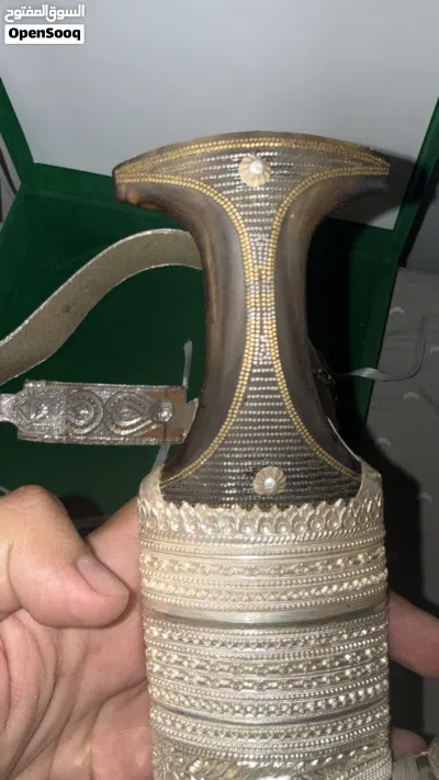 خنجر تحفه صياغه صوريه قرن زراف هندي 3