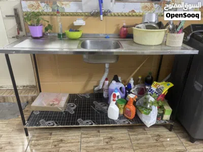 سنك حوض بجناحين 2 متر + كاونتر ومحلق شغل درجه اولى نضيف جدا كما موضح بالصور 4