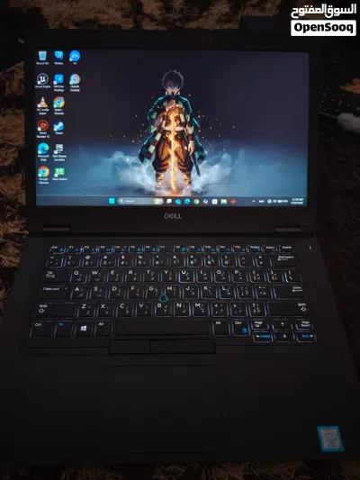 السلام عليكم جهاز ديل شبه جديد 14 inch 2