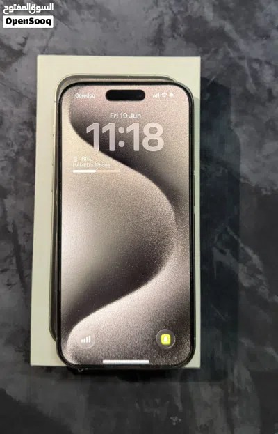 للبيع: iPhone 15 Pro (256GB) تيتانيوم - حالة ممتازة مع ضمان سنة ضد الكسر 4