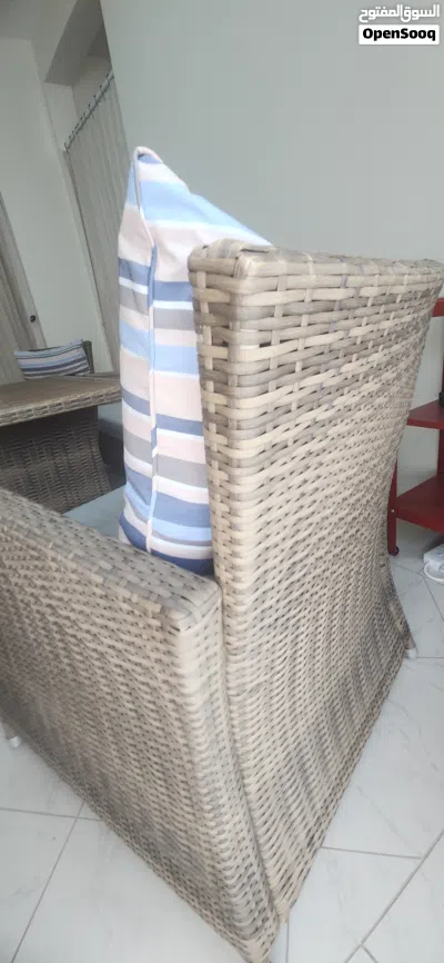 Cozy Danube sofa set (1+1+3)+wooden table,so nice and with good material, almost new, last price:120 4