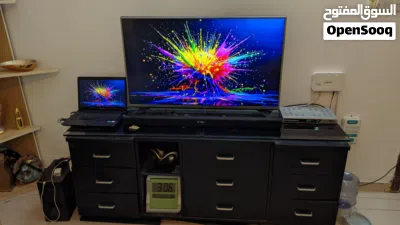 Full Set - TV stand, LG 43 TV, Samsung Laptop Notebook, Samsung Sound Bar 2