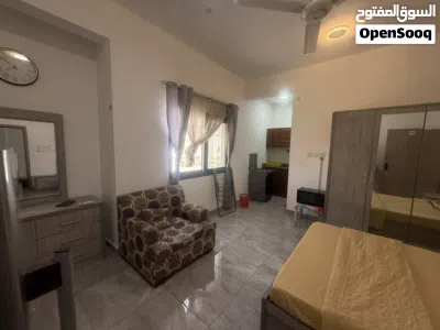 For those seeking distinction and refined taste.bedroom studio with bathroom and kitchen 210 OMR 3
