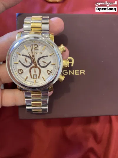 ساعة aigner ملبوسة فقط ساعتين مع كرتونتها 2