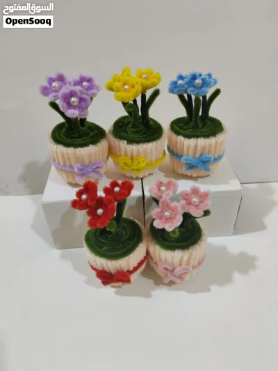 Handmade Pipe Cleaner Flower Bouquet بوكيه ورد هاند ميد من البيب كلينر 4