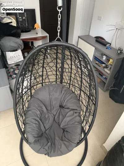 Premium Hanging Egg Chair with Stand & comfy pillow كرسي أرجوحة بيضاوي معلق مع حامل ووسادة مريحة 2