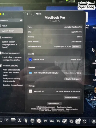 Apple MacBook Pro 14-inch M5 Pro 1Tb, 24gb ram 2