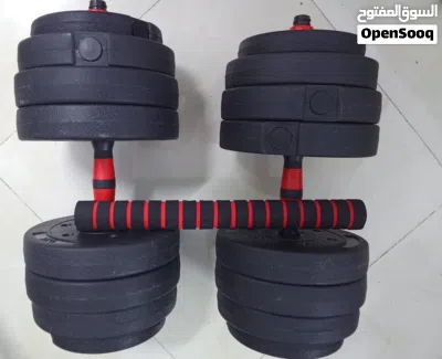 40kg dumbbells can also become barbell. 2
