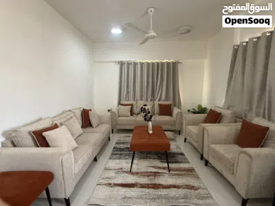 Sofa set with TV size 50 and Tv Stand for sale كراسي جلوس للبيع و تلفزيون مقاس 50 و يونت تلفزيون 3