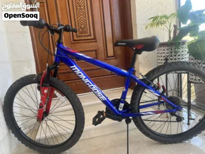 بسكليت Mongoose 24 Inch Inertia Mountain Bike-Blue مع منفاخ عجلات جديد بعلبته 4