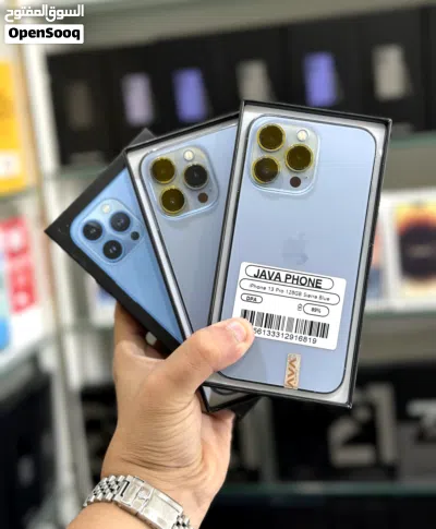 عرض خاص : iPhone 13 pro 128gb هواتف نظيفة جدا بحالة الوكالة بدون اي شموخ و بدون اي مشاكل مع ضمان 3