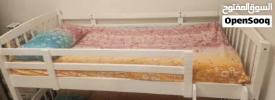 White Wooden Bunk Bed - 2-Level (Without Mattresses) @550 AED 2