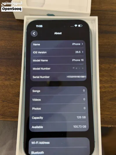 Iphone 16 128GB like new 2 years warranty 3