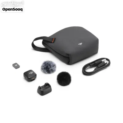 DJI Mic Mini ميكروفون لاسلكي مع خاصية إلغاء الضوضاء النشط وعلبة شحن 2