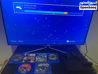 PS4 Slim 1TB 2 Controllers 3 Games 3
