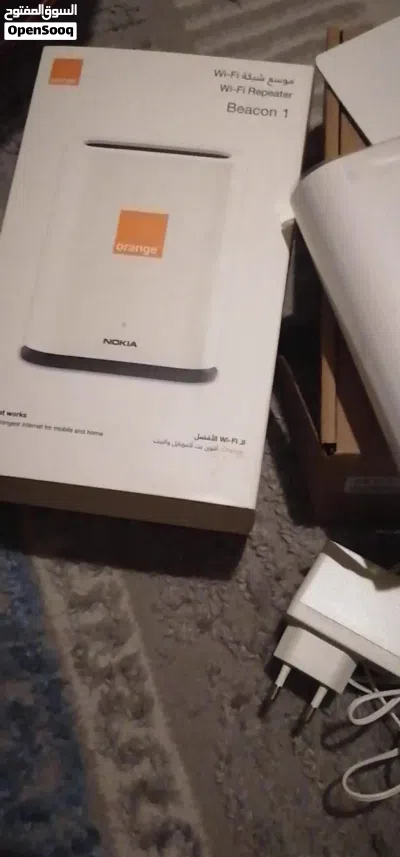 موسع شبكه جديد وفايبربوكس استعمال اقل من شهرين شبه جديد.. كامل الأغراض 3