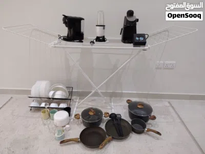 Coffee Machines, Cookware Set, Crockery, curtain, water boiler, dish keeper, cloth dryer, air purif 2