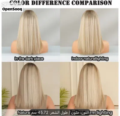 باروكة اشقر قصير مع غرة 2