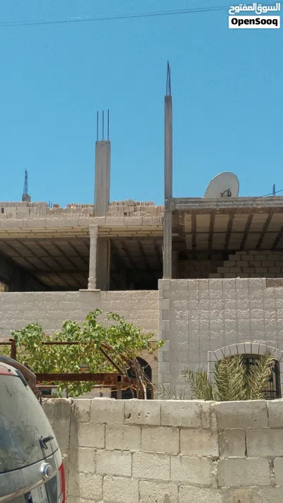 منزل للبيع طابقين الطابق الاول كامل الثاني واقف عالتشطيب وشمعات لثالث مسطح البيت 200 الارض دونم وربع 3