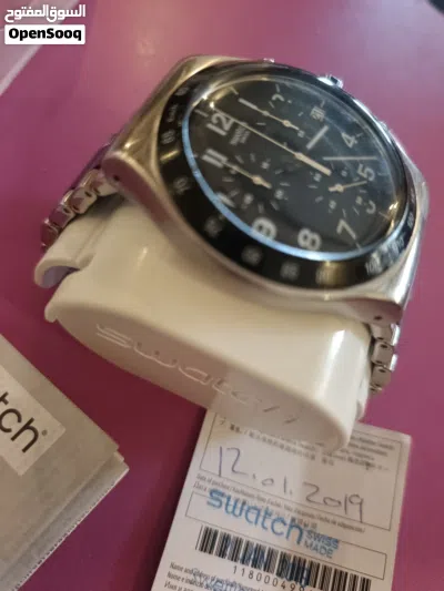 ساعة سواتش أصلية Swatch Irony Chrono YVS444G فل باكج كرتونة وضمان 2