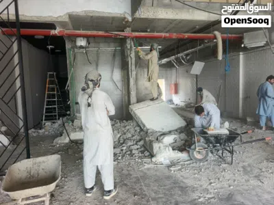 مقاول باكستاني للترميم والبناء بلاط وسيراميك جبس بورد كهرباء سباكة نجارة ضمان على العمل 2