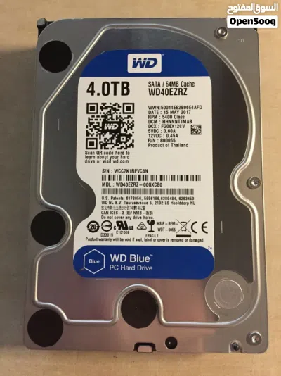 هارد خارجي Western Digital موديل WD Blue حجم 4TB أصلي 2