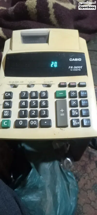 آلة حاسبة طابعة Casio FR-2650T 12 خانة + شاشة كبيرة 3