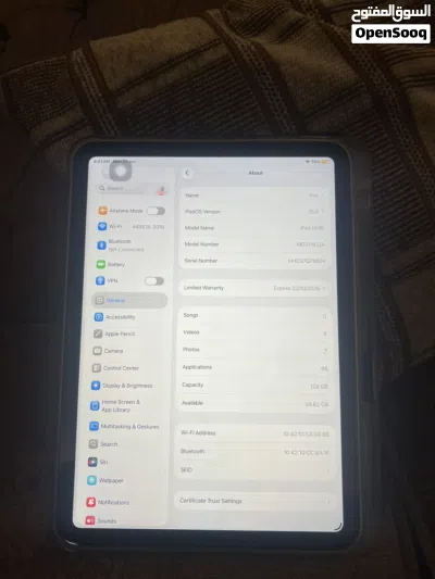iPad (A16) 128GB - بحالة ممتازة جداً وكفالة سارية 3