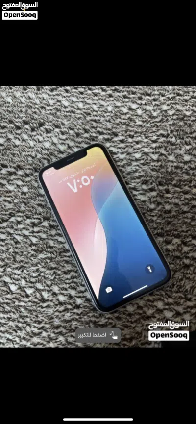 ايفون xr لون ابيض قطعه اصليه يحتاج لتديل قاعدت الخط 2