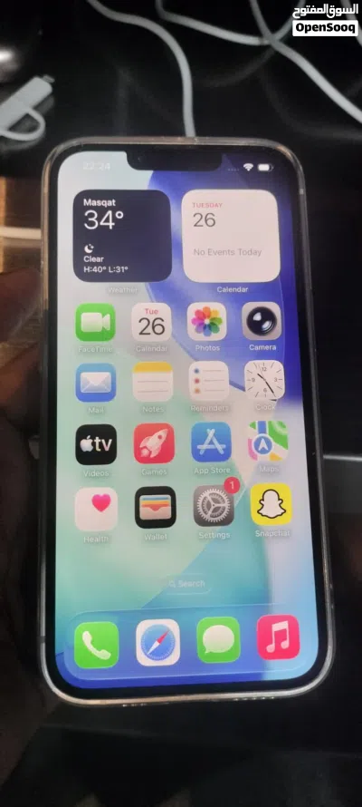 iPhone 14 capacity 256 with box changer caver glass pepar 3