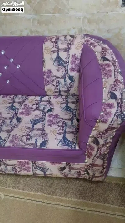 طقم كورنر 9مقاعد حرف L 3*2 مع كنبة بيانو 4