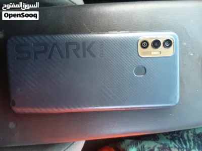 بحاجه غيار شاشة هاتف تكنو سبارك مستعمل بحالة جيدة Ram 128 جيجابايت رمادي 3