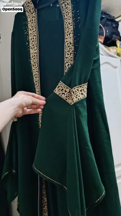 قفطان اخضر من قطعتين 2