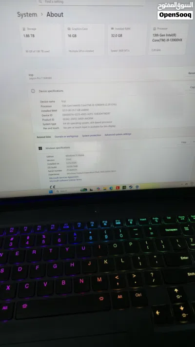 Lenovo legion pro 7i i9 RTX4090 3
