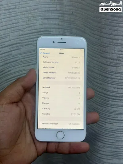 Brand:Apple Model:Iphone 7 storage :32 GB screen size:4.5 4