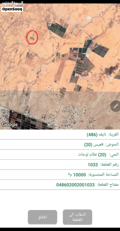 ارض 10 دونم للبيع في المفرق حي نايفه 3