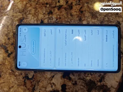 تكنو كامون 40برو g5نضيف هلبه خبش لا256قيقا ورام 8+8لبيع 1600دينار ببجي 90فريم 2