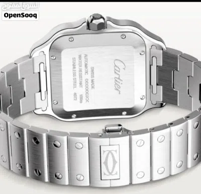 للبيع ساعة ستايل كارتير سانتوس ساعة أنيقة بتصميم فاخر مستوحى من Cartier Santos، مناسبة للاستخدام 4