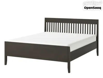 تخت حجم كنج مع فرشة و خزانة جانبية King Size Bed and mattress 2