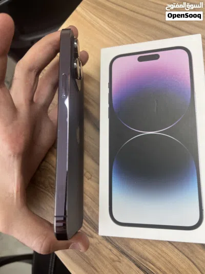 I phone 14 pro max 256gb , جهاز استعمال شخصي فقط مستبدل شاشة نخب ، شرق اوسط مدخل خط بسعر معقول 4