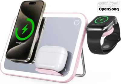 PORODO MULTI DEVICE WIRELESS CHARGING MIRROR WITH LIGHT PD-LFST108-PK 2
