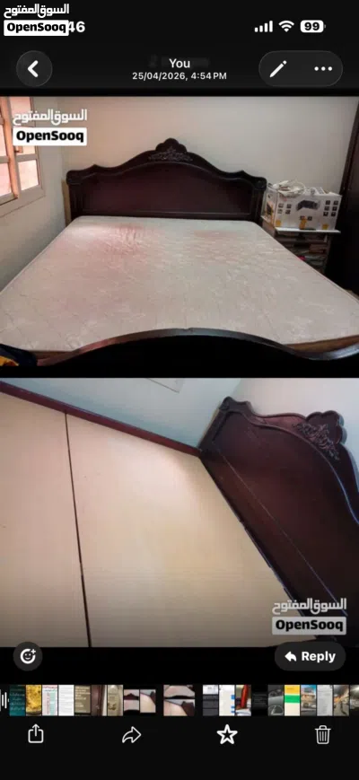 Double bed with mattress 3
