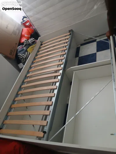 ikea bed frame with headboard board 2