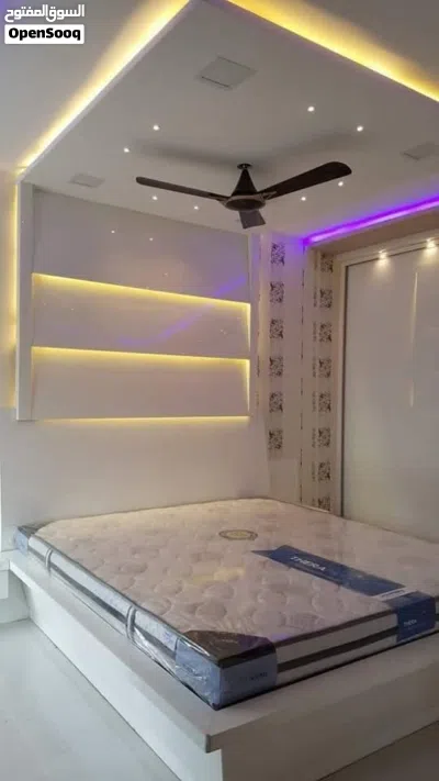 دیکورات الجبسات الجبسم بورد سیمنٹ بورد سقف مستار شیبورد بدیل خشب بدیل رخام 4